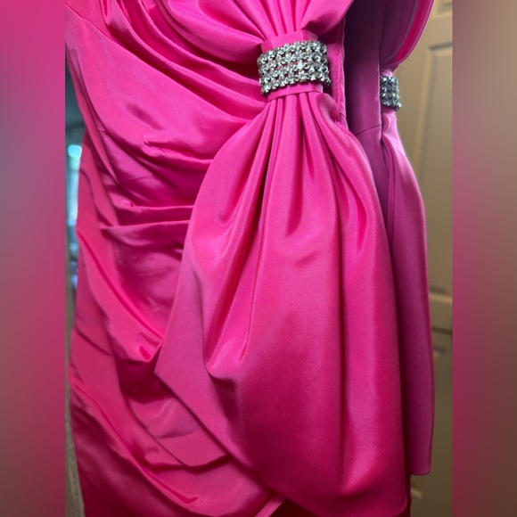 Vintage 1980'S Climax for David Howard Cocktail Dress by Karen Okada Size 7/8 - Picture 5 of 12